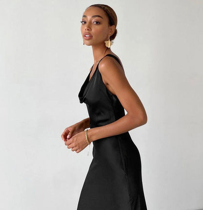 Summer Backless Long Back Party Dresses