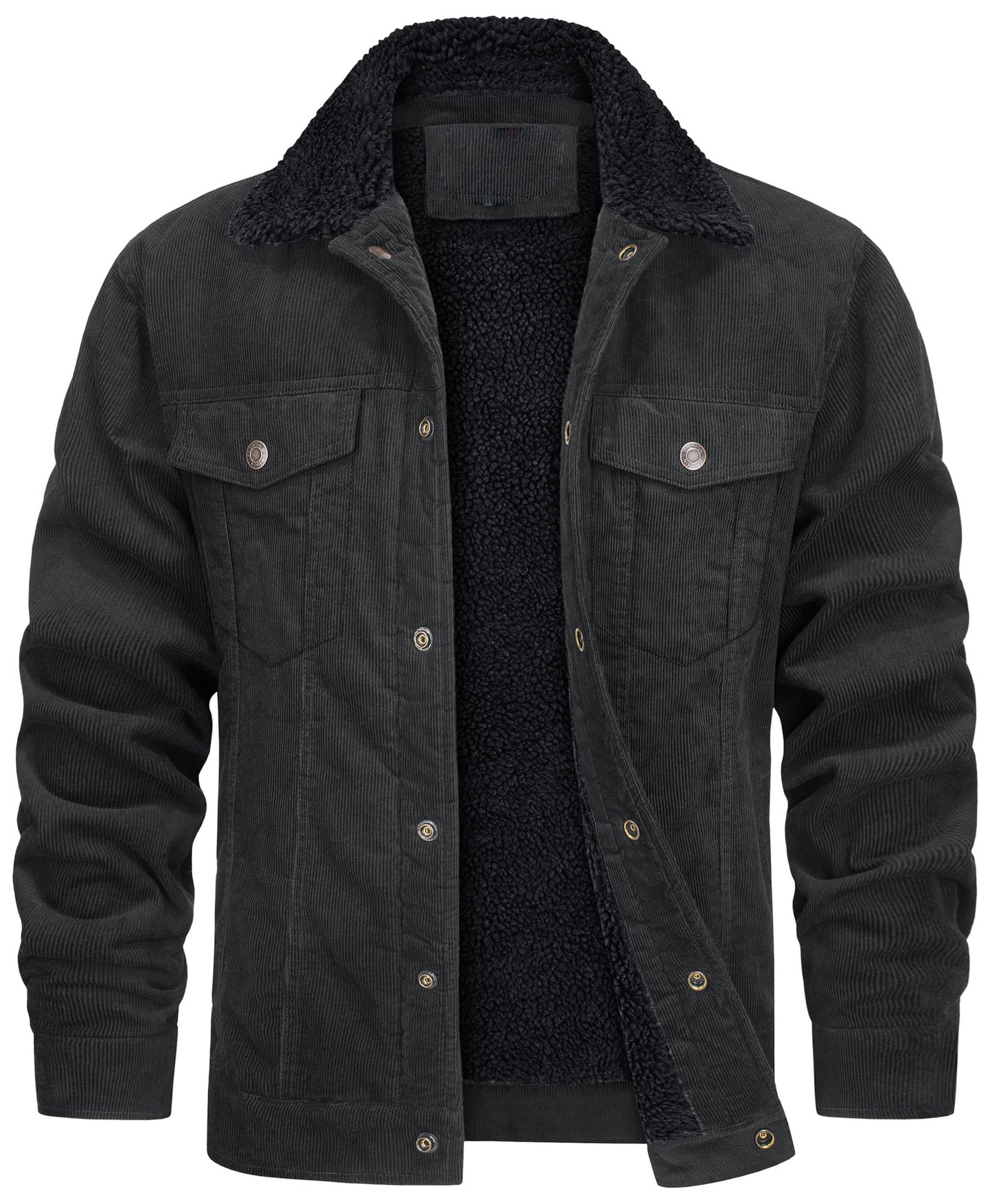 Casual Winter Long Sleeves Velvet Jacket Coats for Men