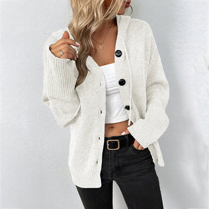 Fashion Drawstring Knitted Cardigan Coats for Women