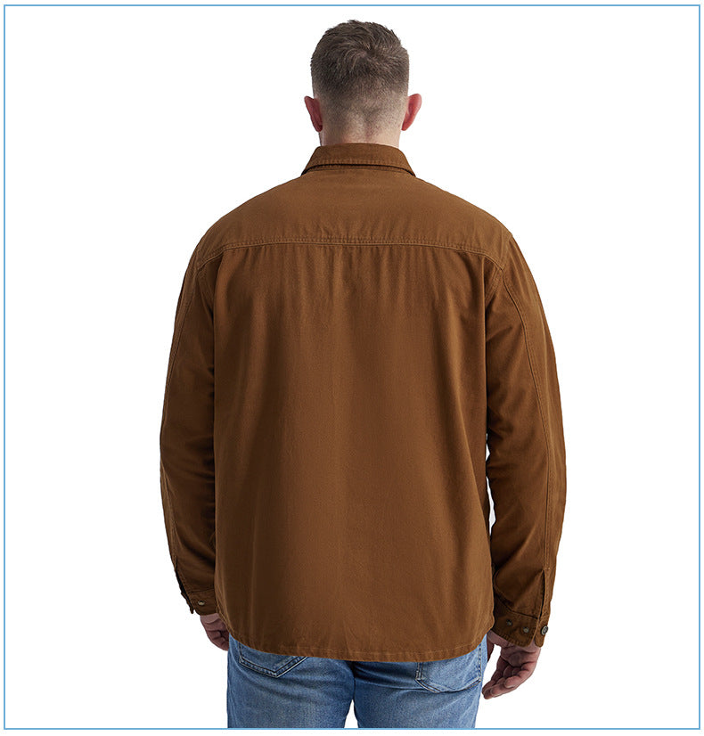 Casual Cotton Plus Sizes Long Sleeves Shirts for Men