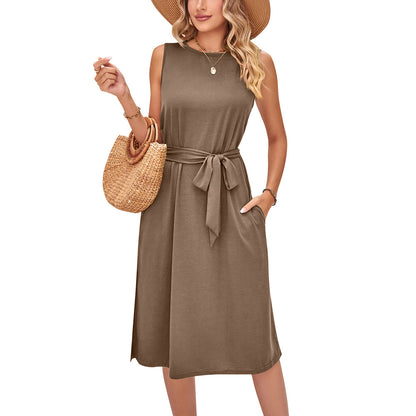 Summer Sleeveless Daily Midi Dresses
