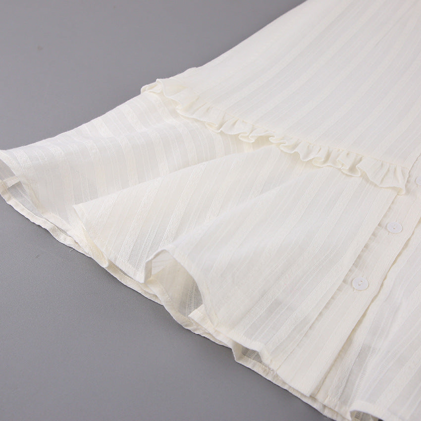 Summer Cotton Sexy White Mini Hot Dresses