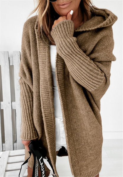 Casual Women Knitted Sweaters with Hat