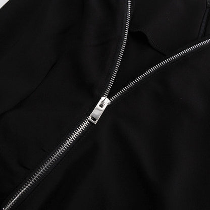 Sexy Designed Zipper Black Sheath Dresses