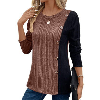 Casual Women Long Sleeves Knitted Tops