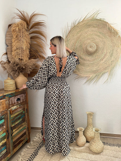 Summer Backless Long Vacation Dresses
