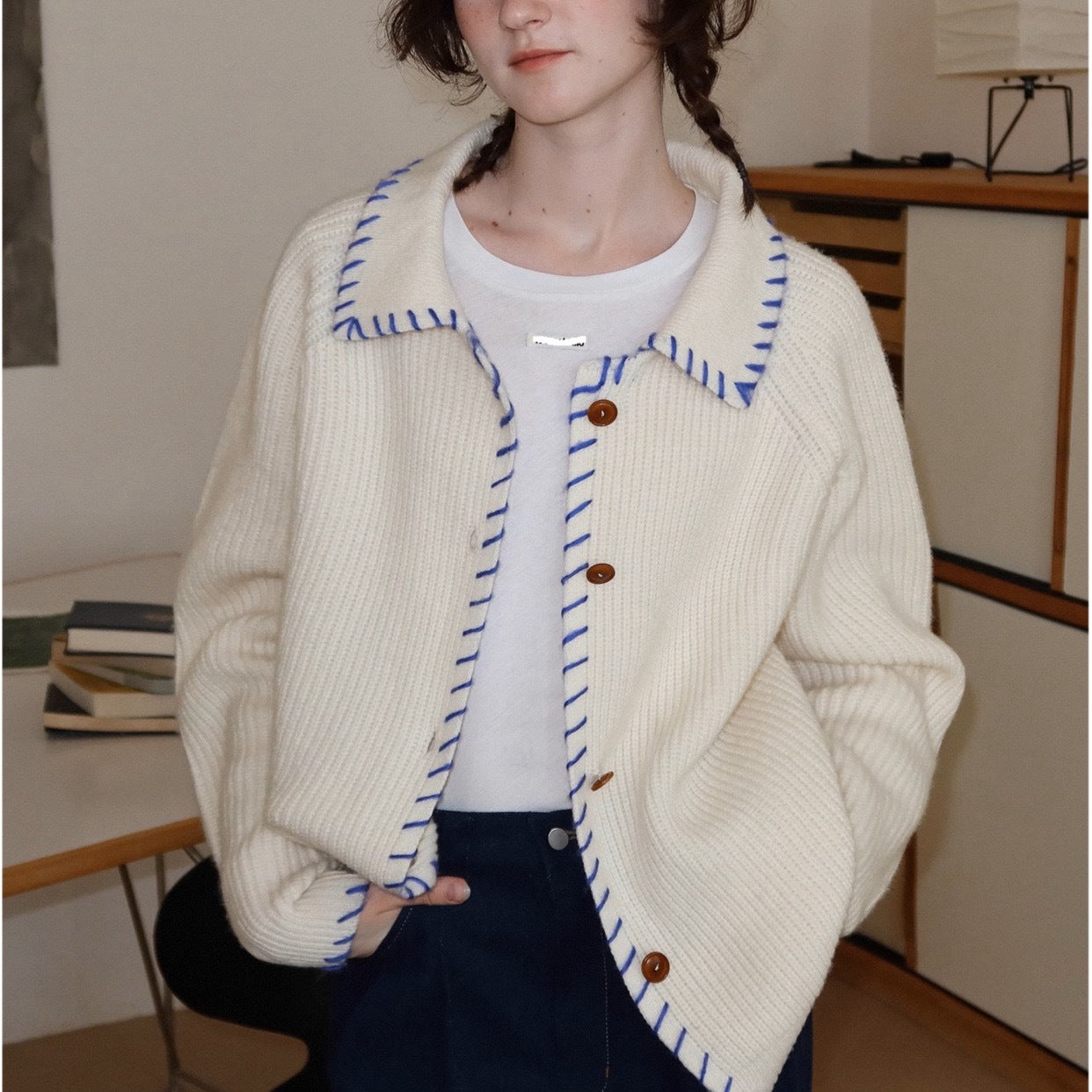 Casual Wool Knitted Women Cardigan Sweaters