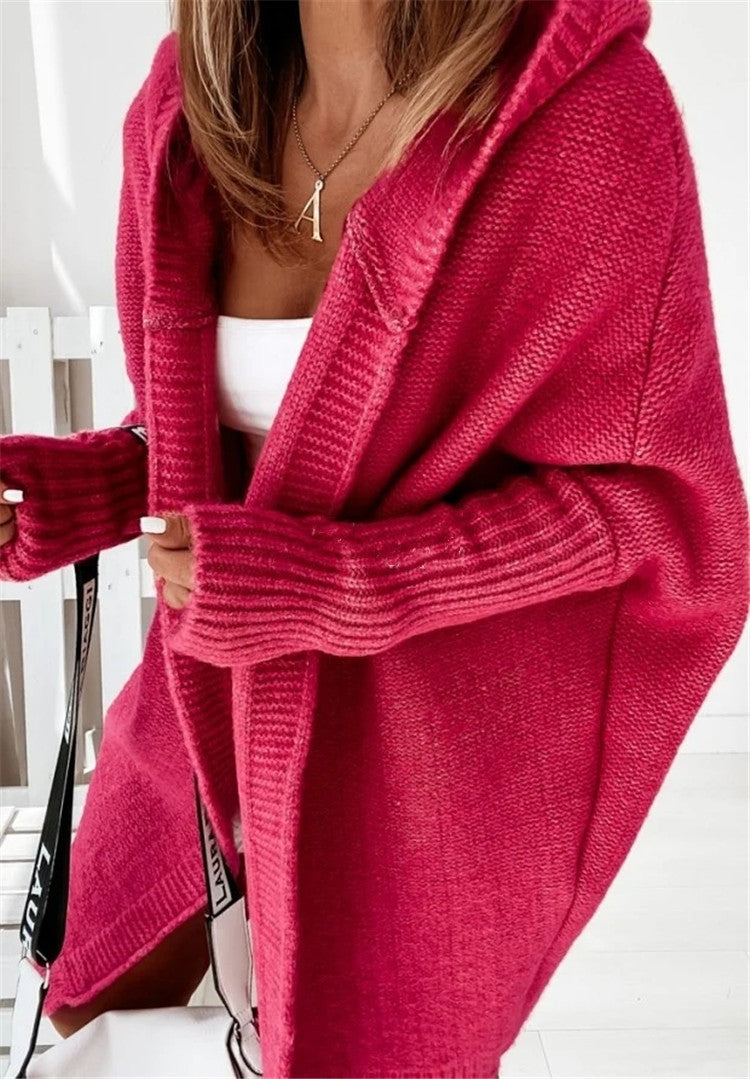 Casual Women Knitted Sweaters with Hat