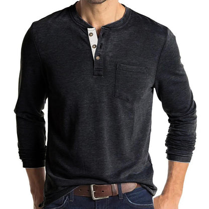 Casual Round Neck Long Sleeves T Shirts