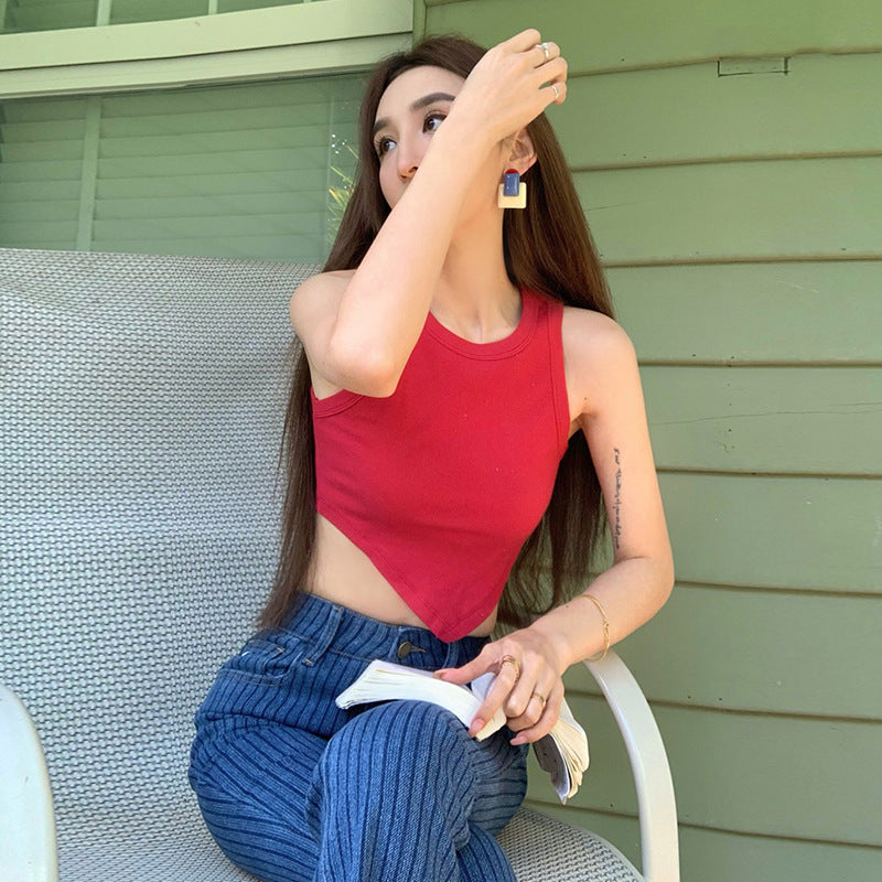 Summer Sexy Midriff Baring Short Tank Tops