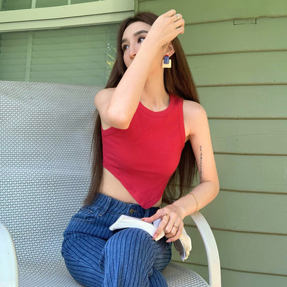 Summer Sexy Midriff Baring Short Tank Tops