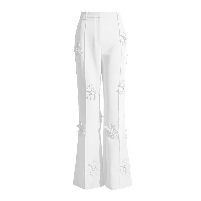 Luxury Designed 3d Floral Blazers & Trumpet Pants