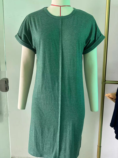 Casual Summer Short Sleeves Mini Dresses