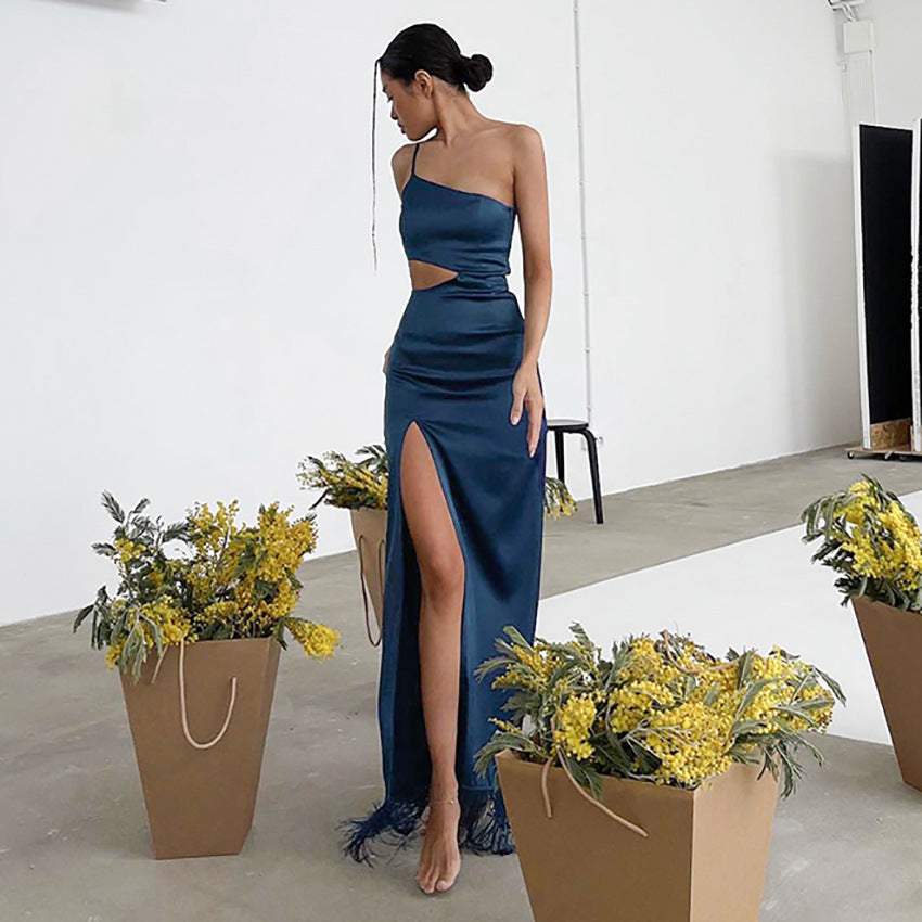 Summer Sexy Tassels Long Sheath Dresses for Party