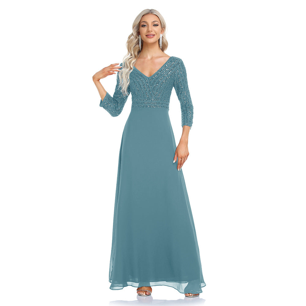 Elegant Chiffon A Line Evening Dresses/bridesmaid Dresses
