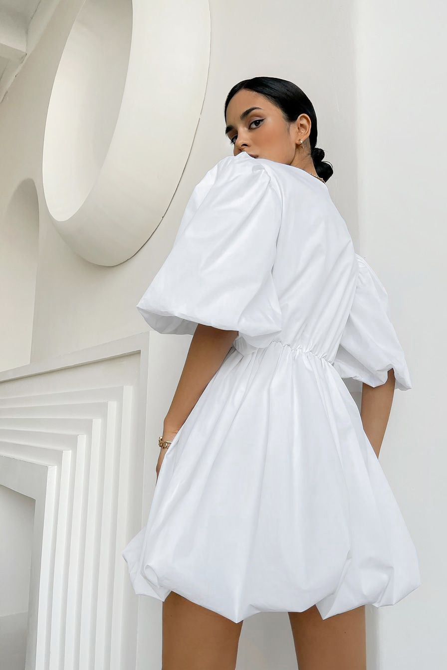 Fashion Summer Puff Sleeves Mini Dresses