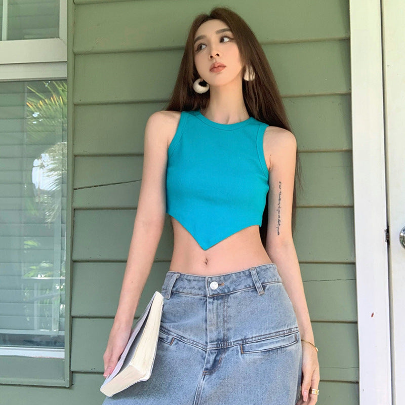 Summer Sexy Midriff Baring Short Tank Tops