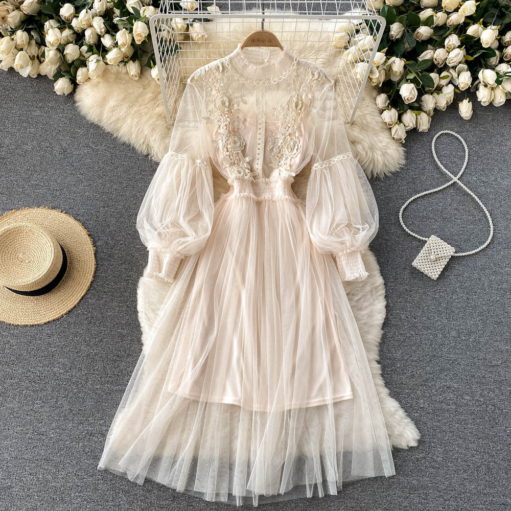 Fashion 3d Flowers Two Pieces Fairy Dresses