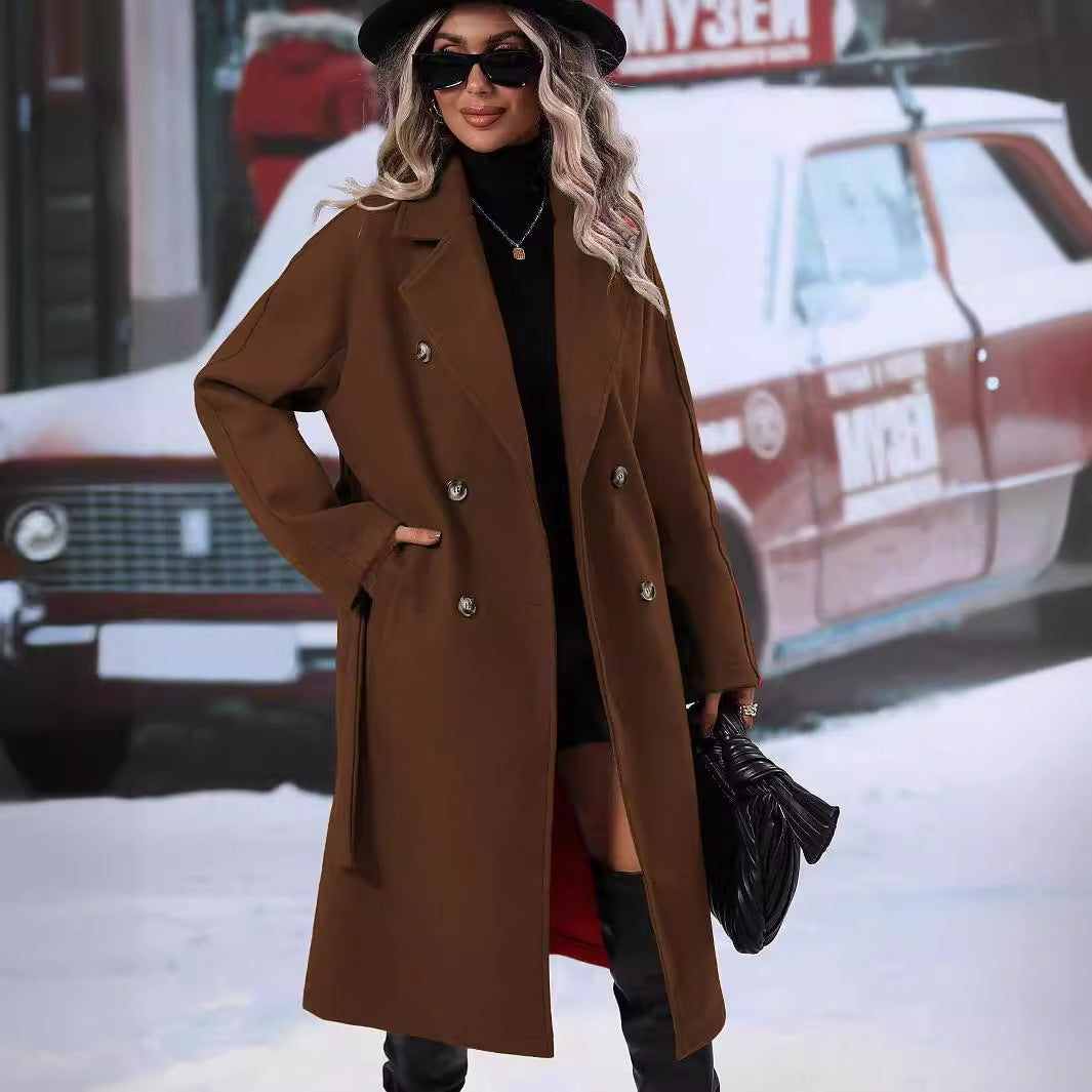 Fashion Women Midi Length Winter Coats