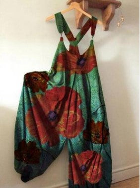 Casual Summer Floral Print Jumpsuits