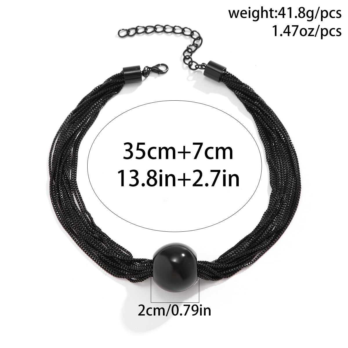 Punk Style Multi Chains Geometry Design Choker Necklines