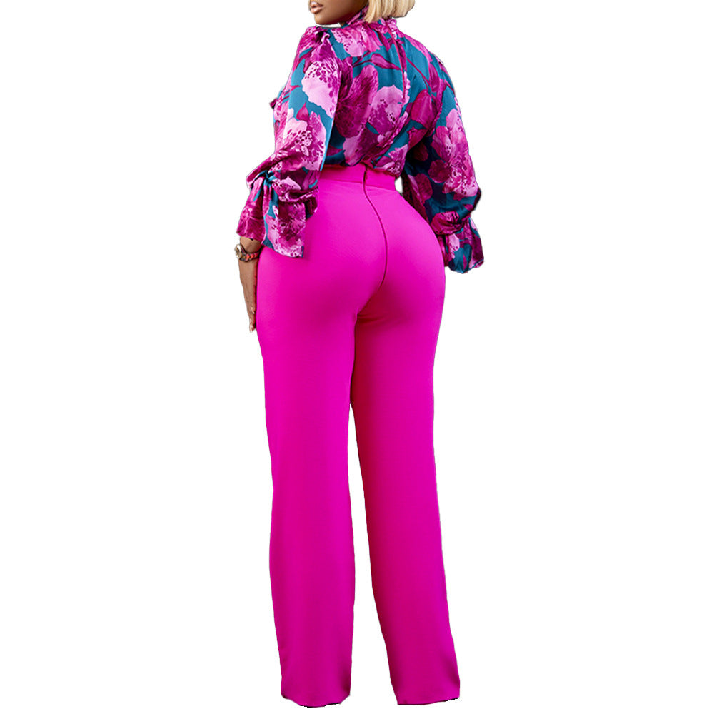 Fashion Plus Sizes Women Long Sleeves Shirts & Pants
