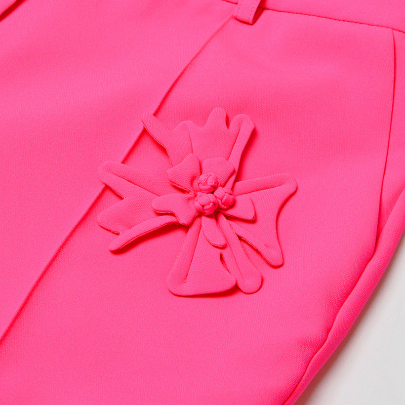 Luxury Designed 3d Floral Blazers & Trumpet Pants