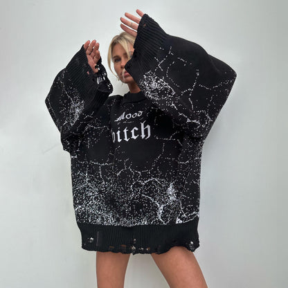 Casual Designed Letter Knitted Sweaters for Women