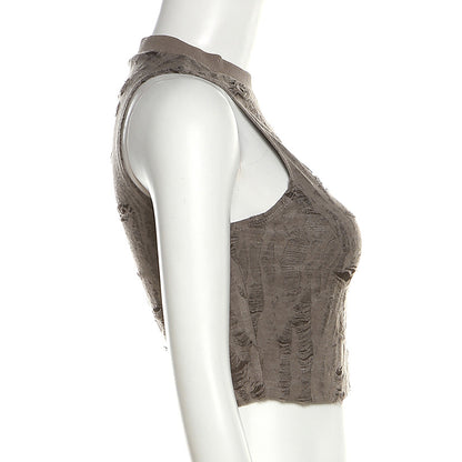 Sexy Summer Sleeveless Midriff Baring Tank Tops