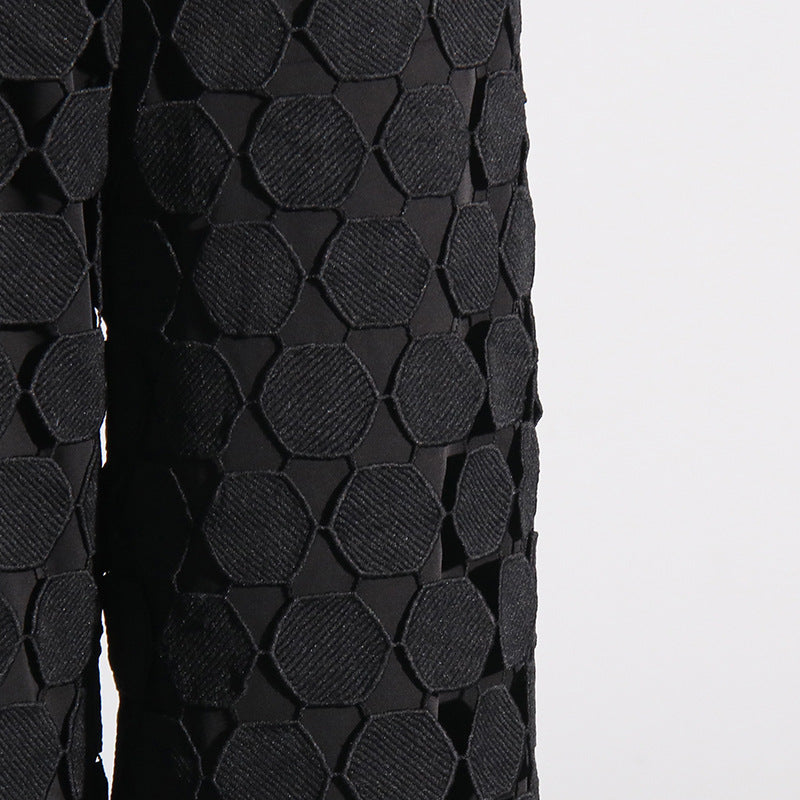 Designed Fashion Round Shaped Wide Legs Pants