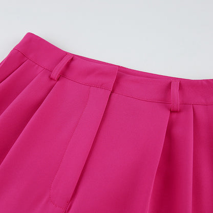 Fashion Sleeveless Tops and Long Pants Two Pieces Suits