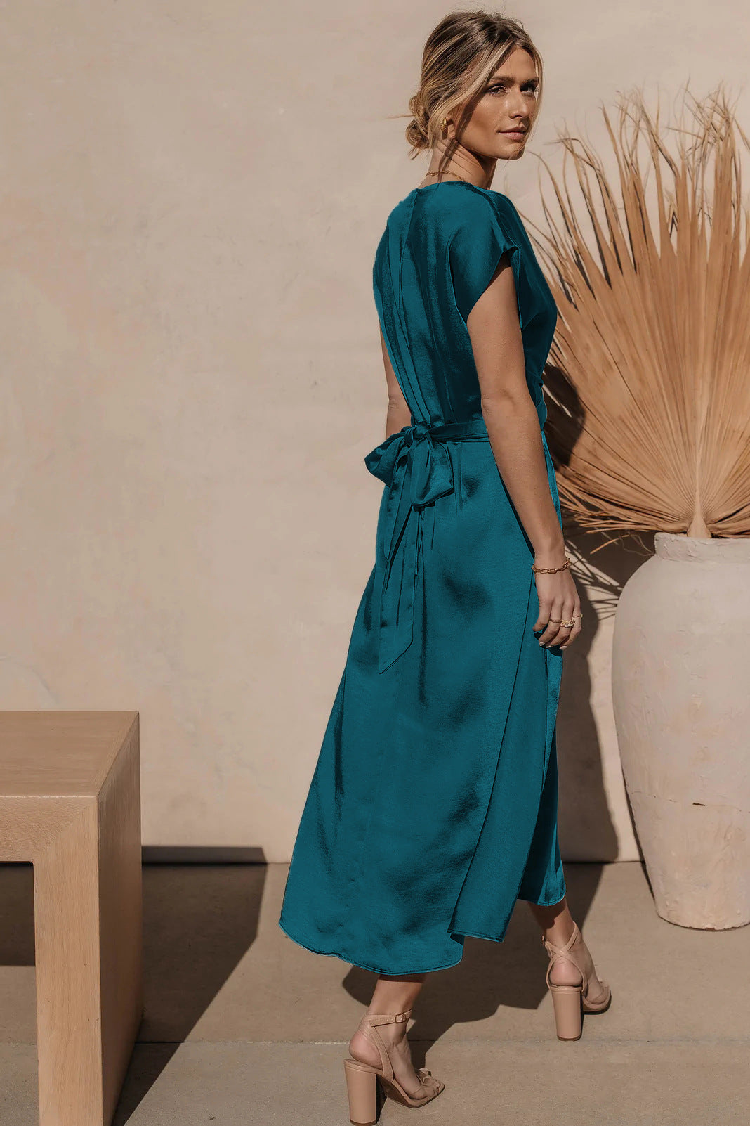 Fashion Summer Satin Evening Party Dresses