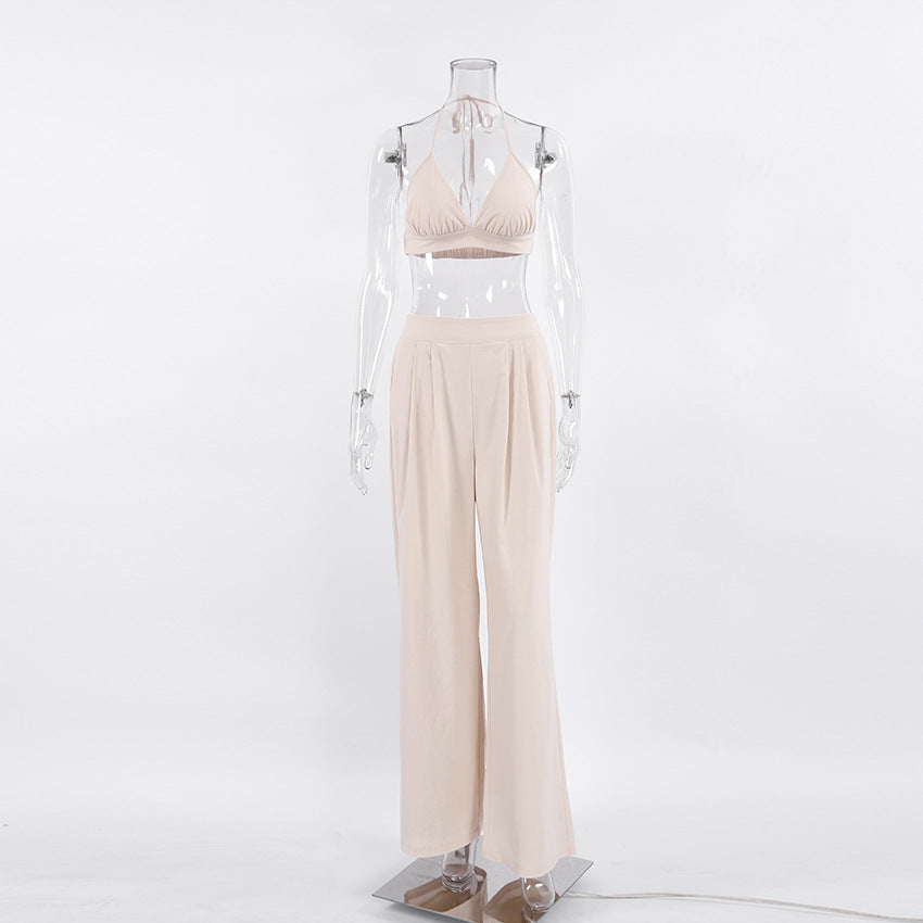 Casual 100% Cotton There Pieces Women Suits