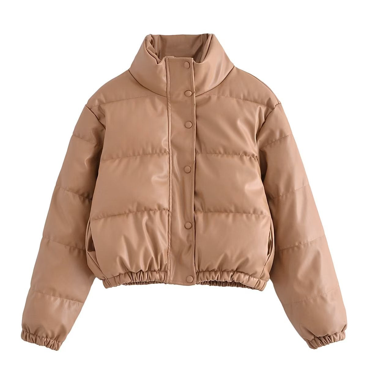 Casual Winter Pu Cotton Jackts for Women