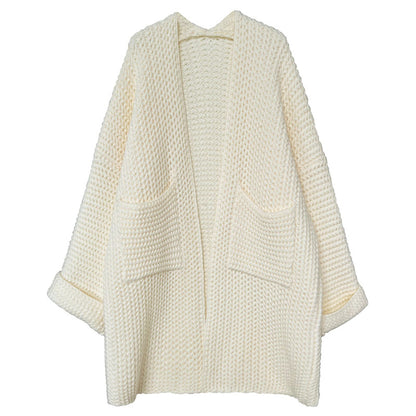 Casual Loose Knitted Long Cardigan Coats