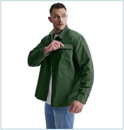 Casual Cotton Plus Sizes Long Sleeves Shirts for Men
