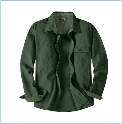 Casual Cotton Plus Sizes Long Sleeves Shirts for Men