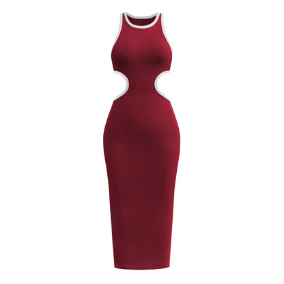 Sexy Backless Knitted Sheath Midi Dresses