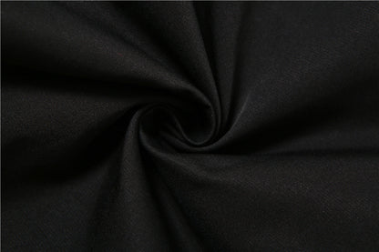 Fashion Black High Waist Black Ankle Tied Pants