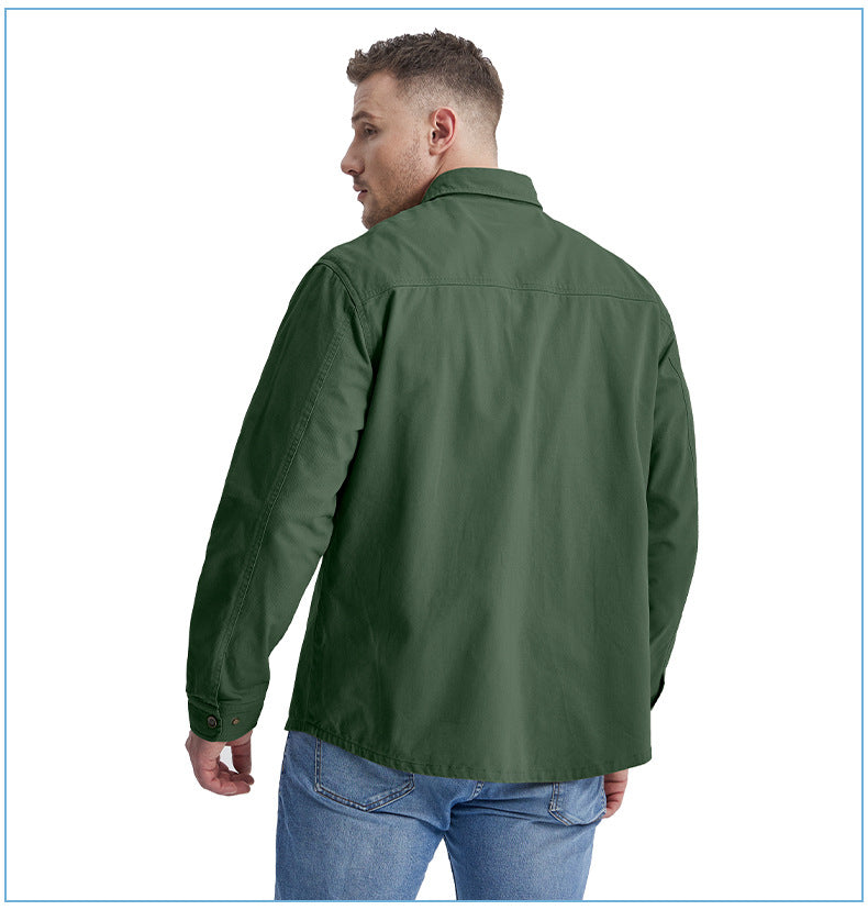Casual Cotton Plus Sizes Long Sleeves Shirts for Men
