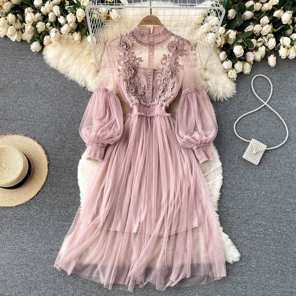 Fashion 3d Flowers Two Pieces Fairy Dresses