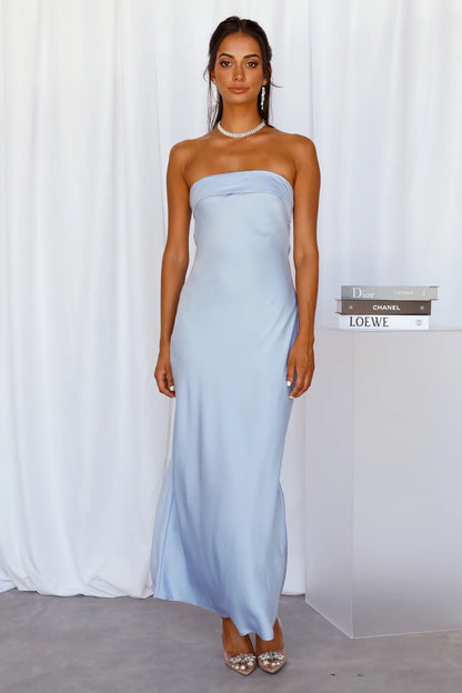 Sexy Satin Strapless Party Dresses for Women