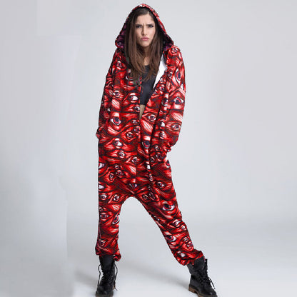 Halloween Loose Jumpsuits for Women and Men