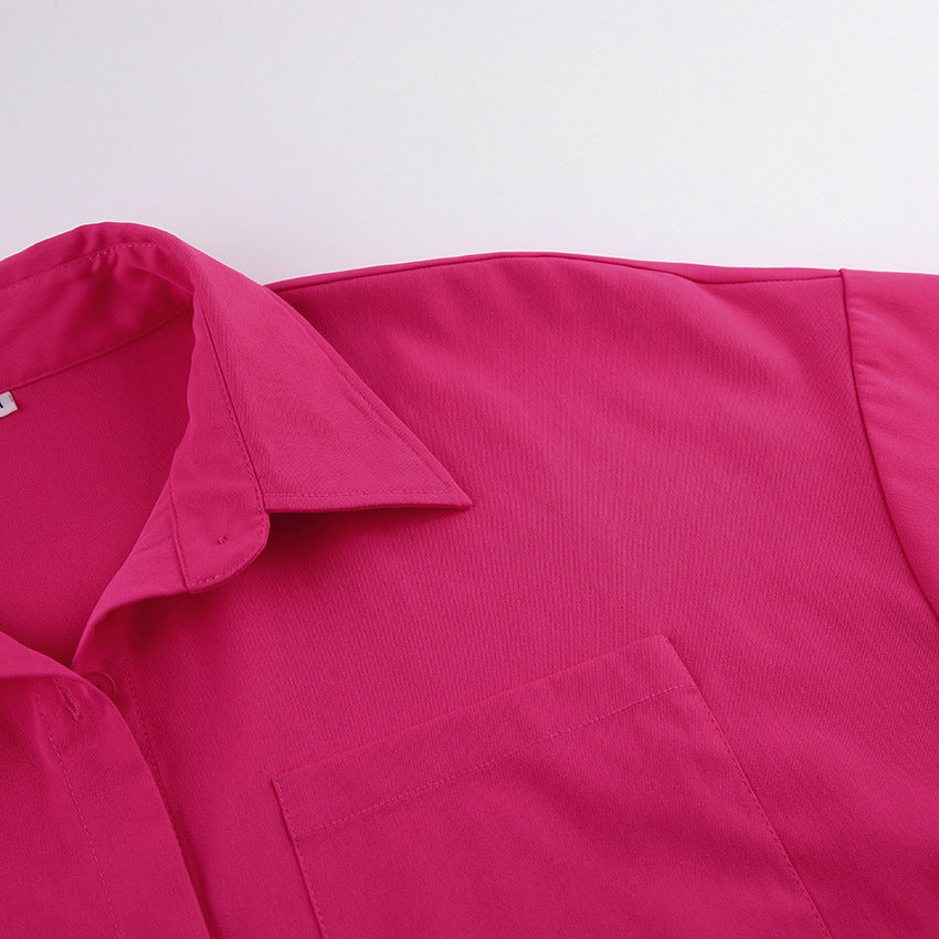 Casual Short Sleeves Shirts & Short Skirts for Women