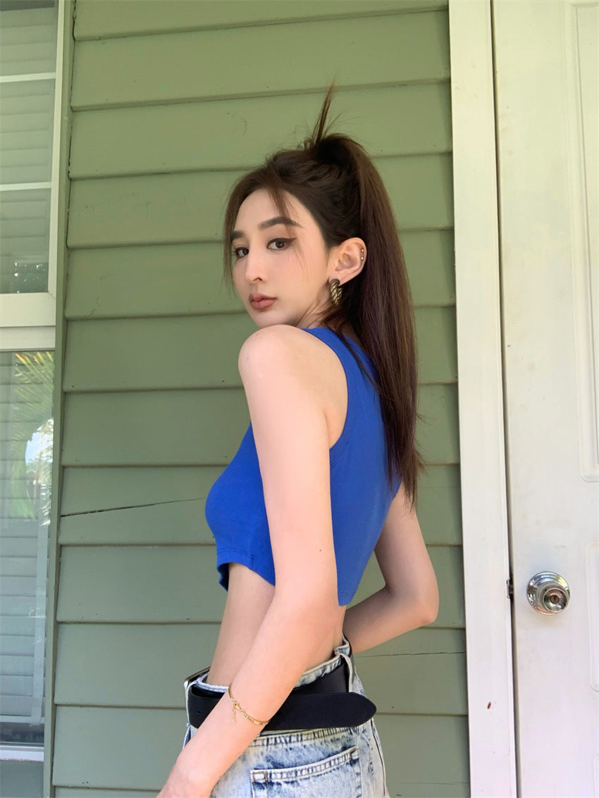 Summer Sexy Midriff Baring Short Tank Tops