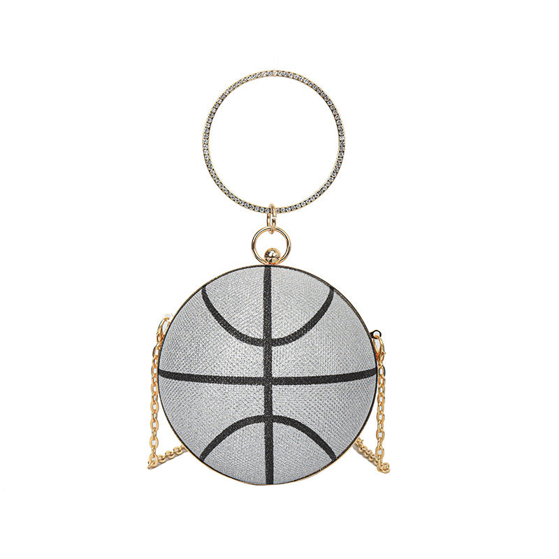 Fashion Chain Basketball Shaped Evening Bags