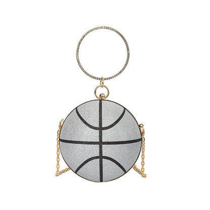 Fashion Chain Basketball Shaped Evening Bags