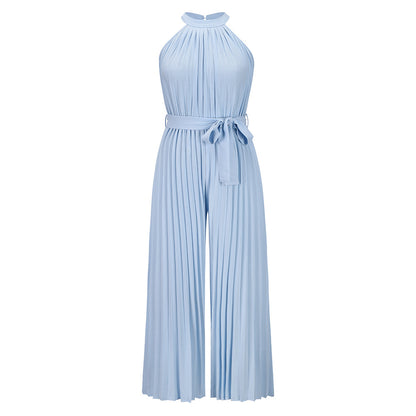 Sexy Halter Summer Wide Legs Jumpsuits for Women