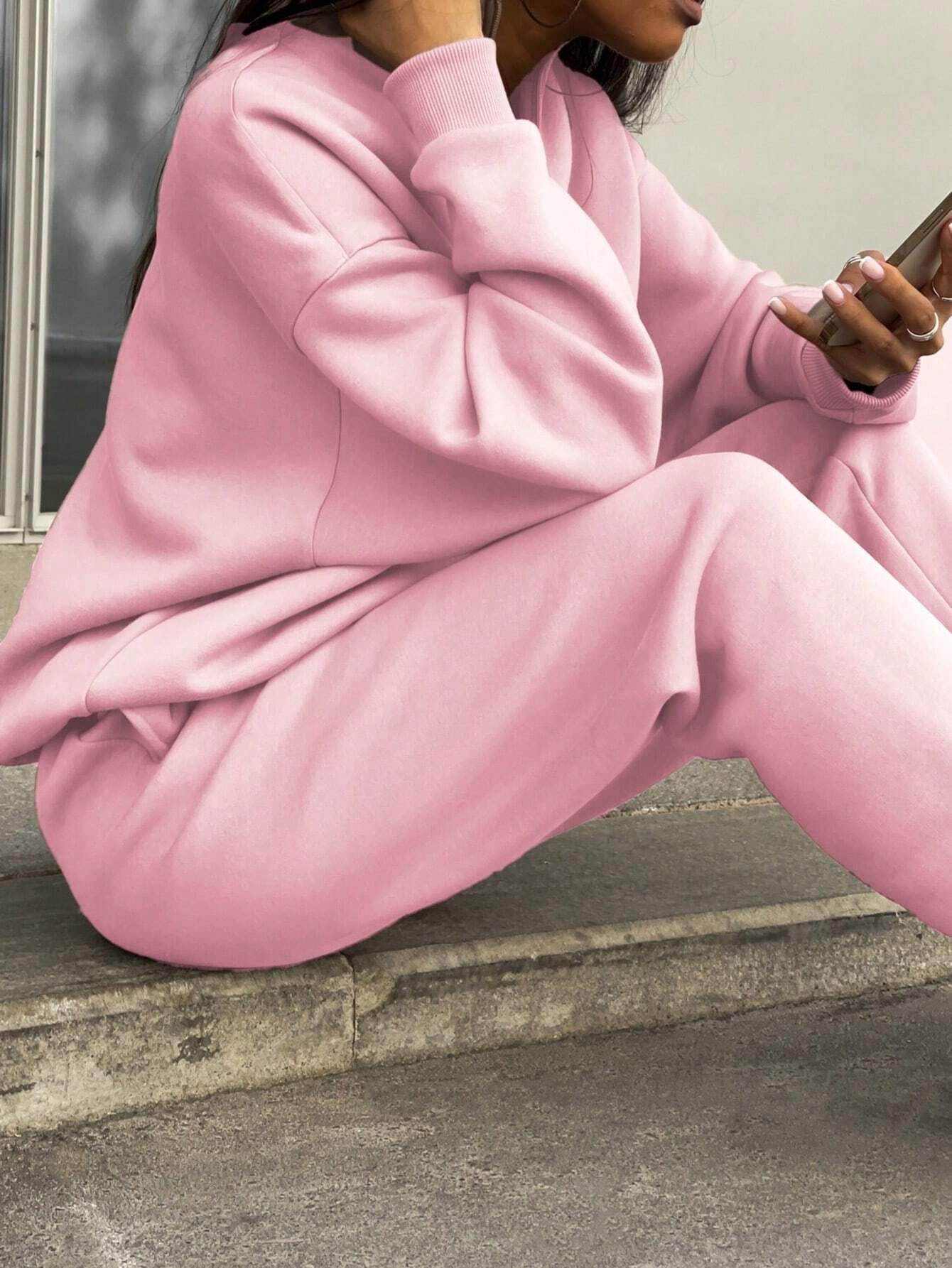 Fashion Zipper Women Two Pieces Sports Suits