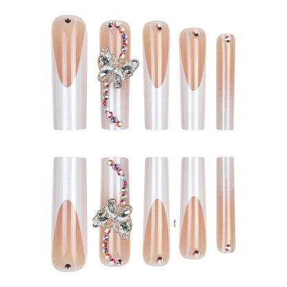 Luxury Bow Design False Press on Nails